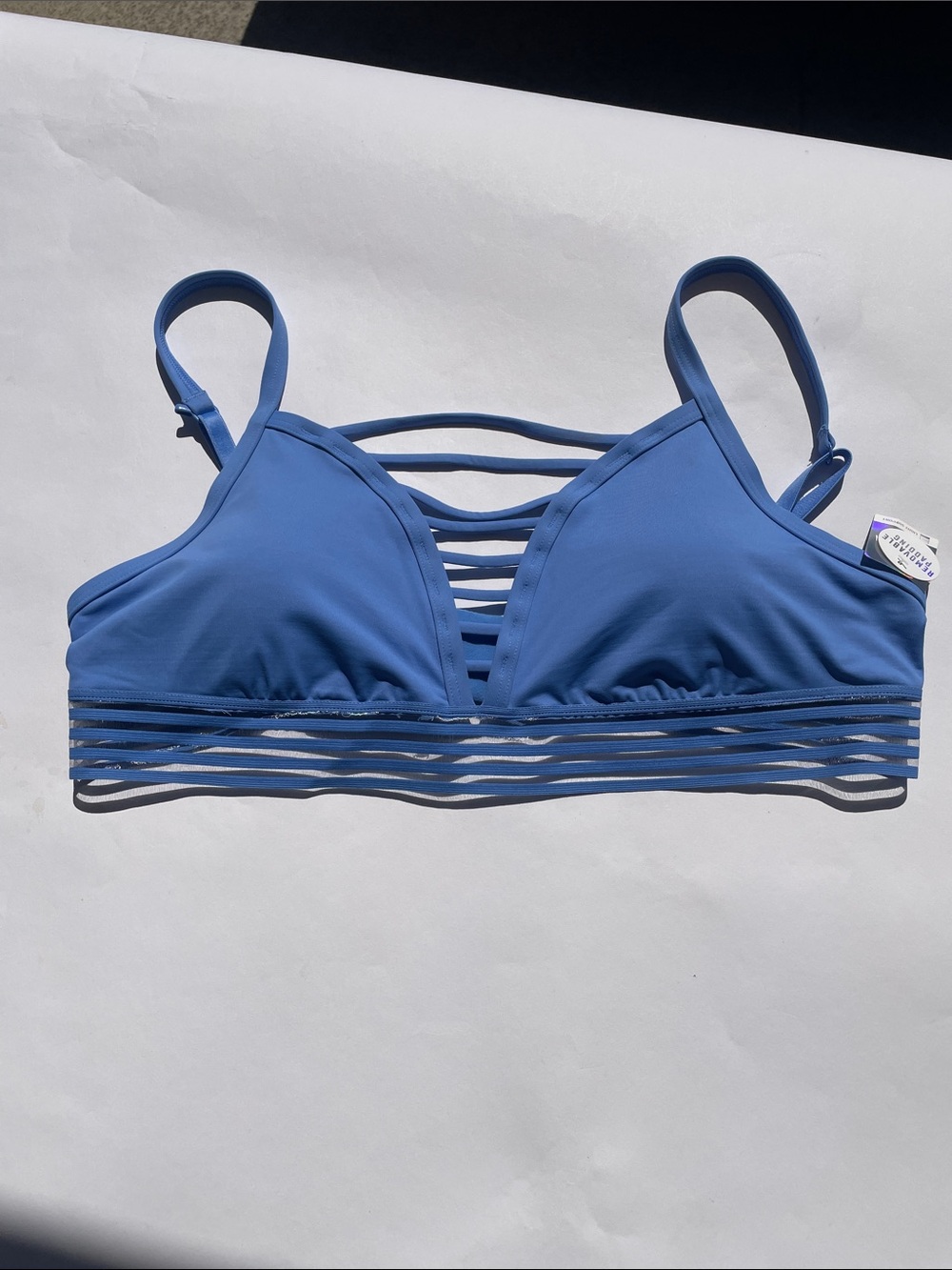 PINK Victoria's Secret Light Blue Strappy Bralette